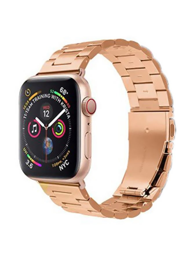 MARGOUN Henlein Series Replacement Band For Apple Watch Series 42/44mm Rose Gold - Image 1