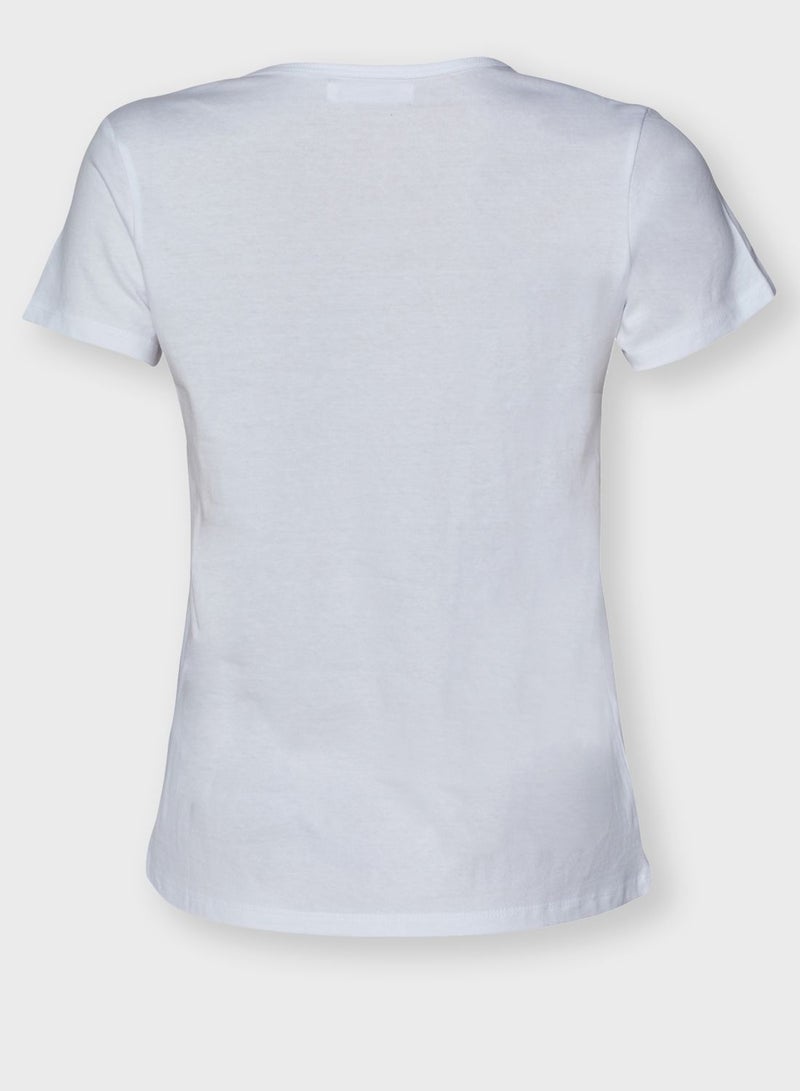 Reserved V-Neck T-Shirt white - Image 2