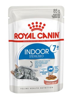 ROYAL CANIN Feline Health Nutrition Indoor 7+ Wet Food Pouches 85g Pack Of 12  - Image 1