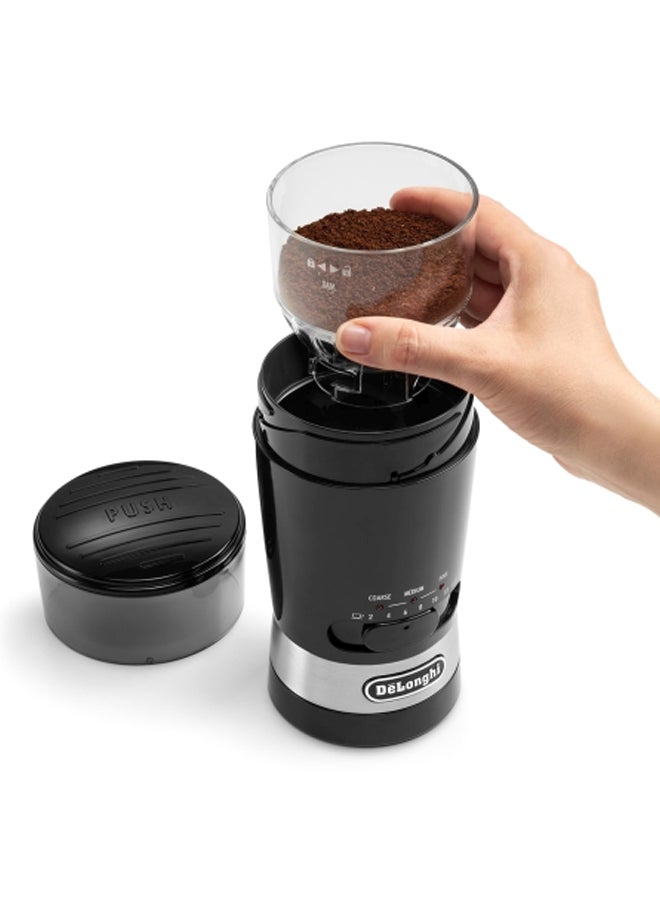 De'Longhi Coffee Grinder 170 W KG 210 Black - Image 3