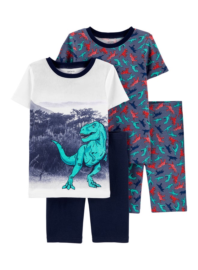 carter's 4 Pack Long Sleeves T-Shirt And Joggers Get Multicolour  - Image 1