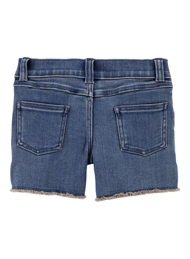 carter's Solid Pattern Shorts Denim - Image 2