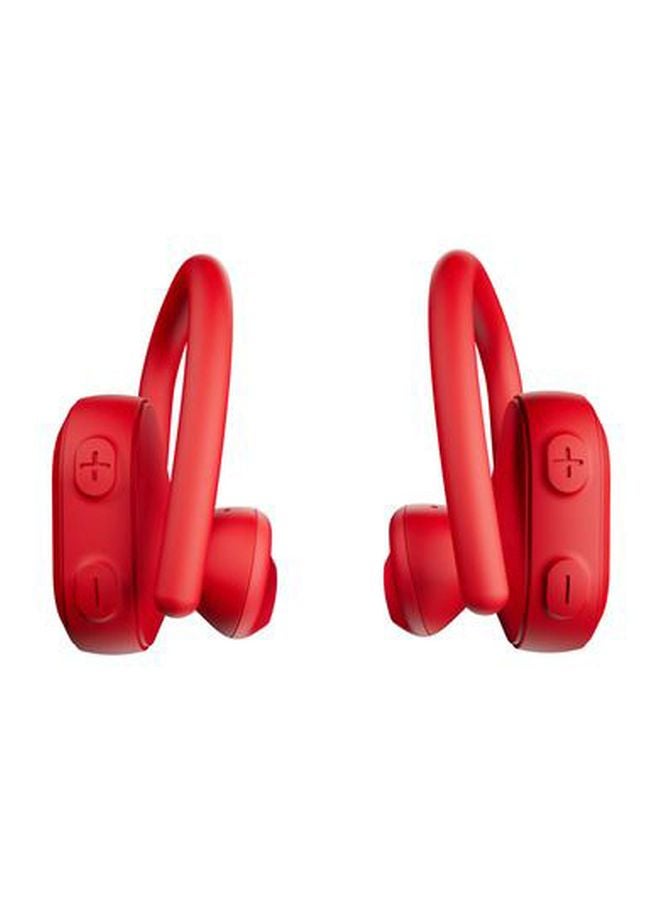 Push Ultra True Wireless Earbuds With Charging Case And Print Strong Red