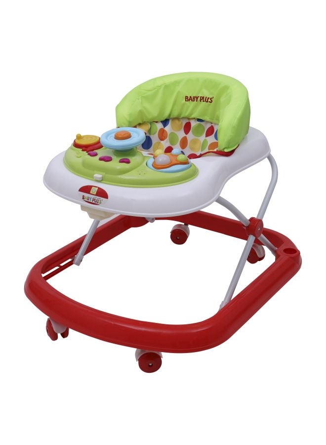 BABY PLUS - Foldable Comfortable Safe Round Corner Baby Walker With Attractive Toys And Entertaining Music - Image 1