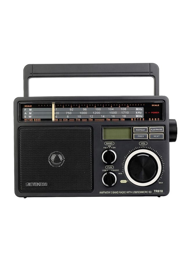 ريتيكيس راديو FM محمول TR618 رمادي داكن  - Image 1