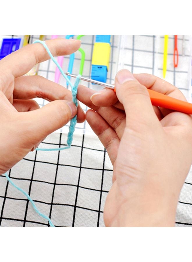 100-Piece Crochet Weaving Tool Kit Multicolour 