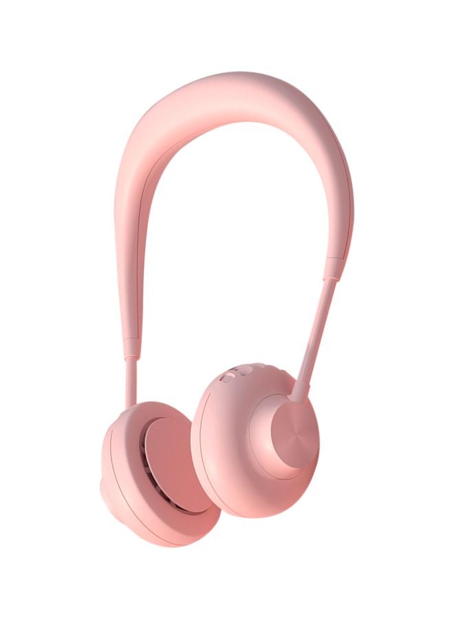 360-Degree Adjustable Neckband Fan LJK-50 Pink