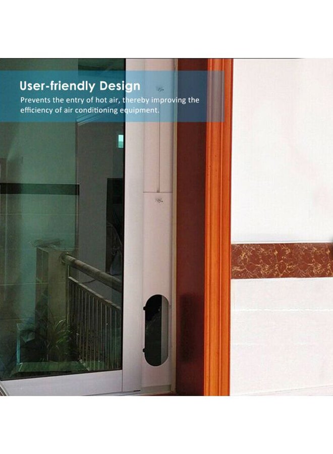 3-Piece Air Conditioner Window Vent Sealing Kit White - Image 4