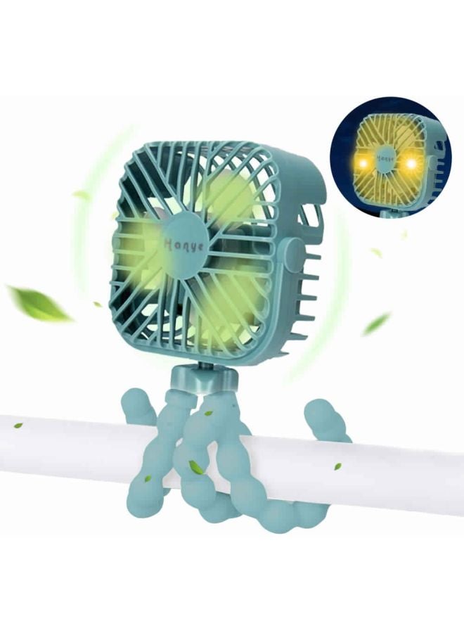 مروحة محمولة باليد مزودة بمنفذ USB LJK-155 أخضر  - Image 2