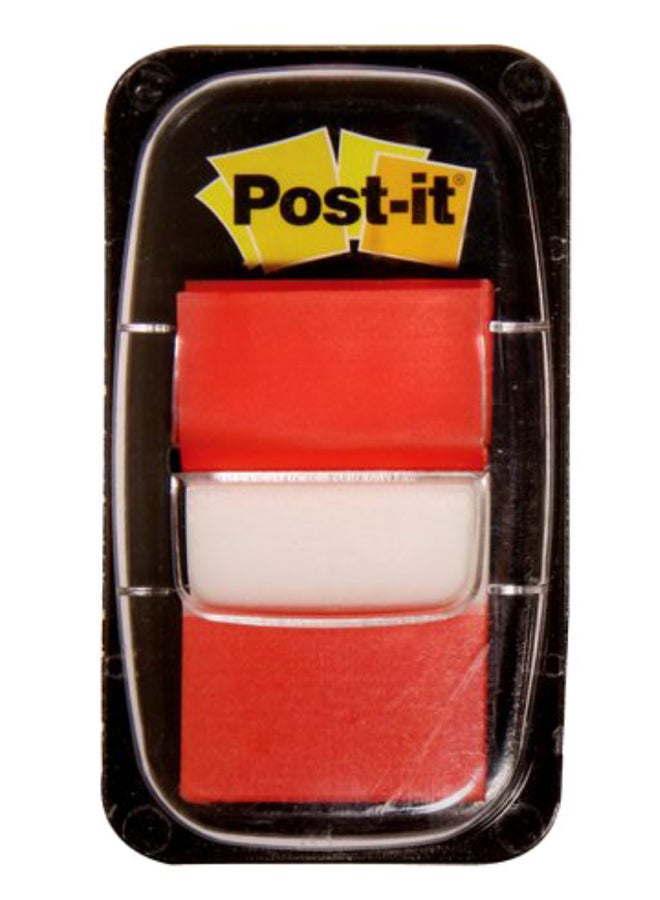 3M 50-Piece Per Dispenser Post It Flags Black/Red/Clear - Image 1
