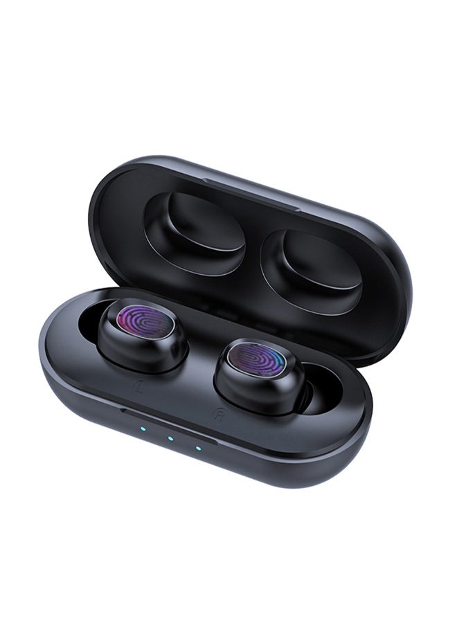TWS - Sports BT Wireless In-Ear Earphones With Charge Box Black - Image 1