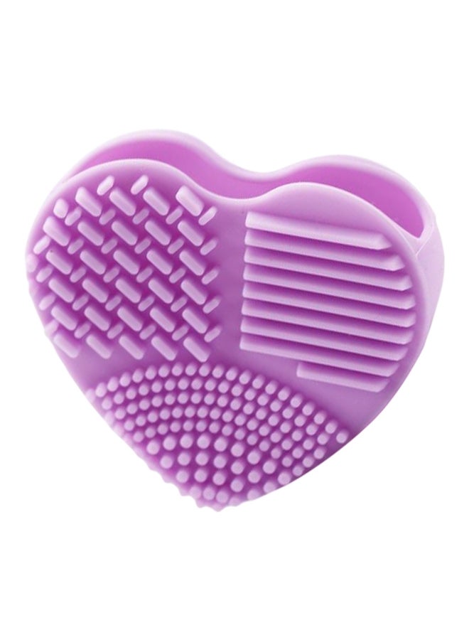 Coco Jar Heart Shaped Makeup Brush Cleaner Purple - Image 1