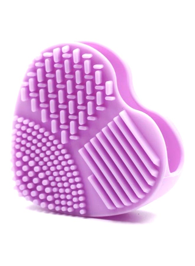 Coco Jar Heart Shaped Makeup Brush Cleaner Purple - Image 2