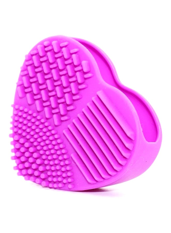 Coco Jar Heart Shaped Makeup Brush Cleaner Fuchsia - Image 2
