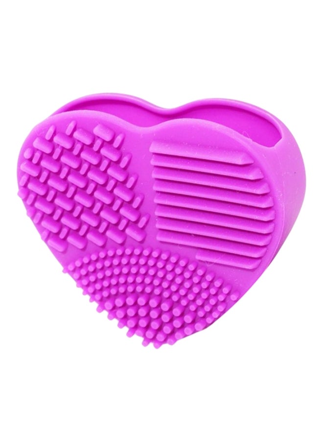 Coco Jar Heart Shaped Makeup Brush Cleaner Fuchsia - Image 1