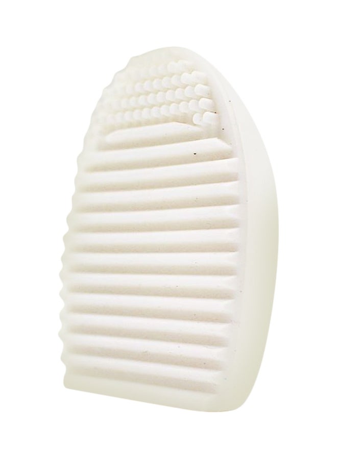 Coco Jar Egg Shaped Makeup Brush Cleaner White  - Image 1