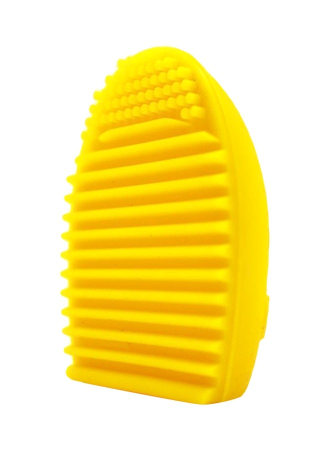 Coco Jar Egg Shaped Makeup Brush Cleaner Yellow  - Image 1