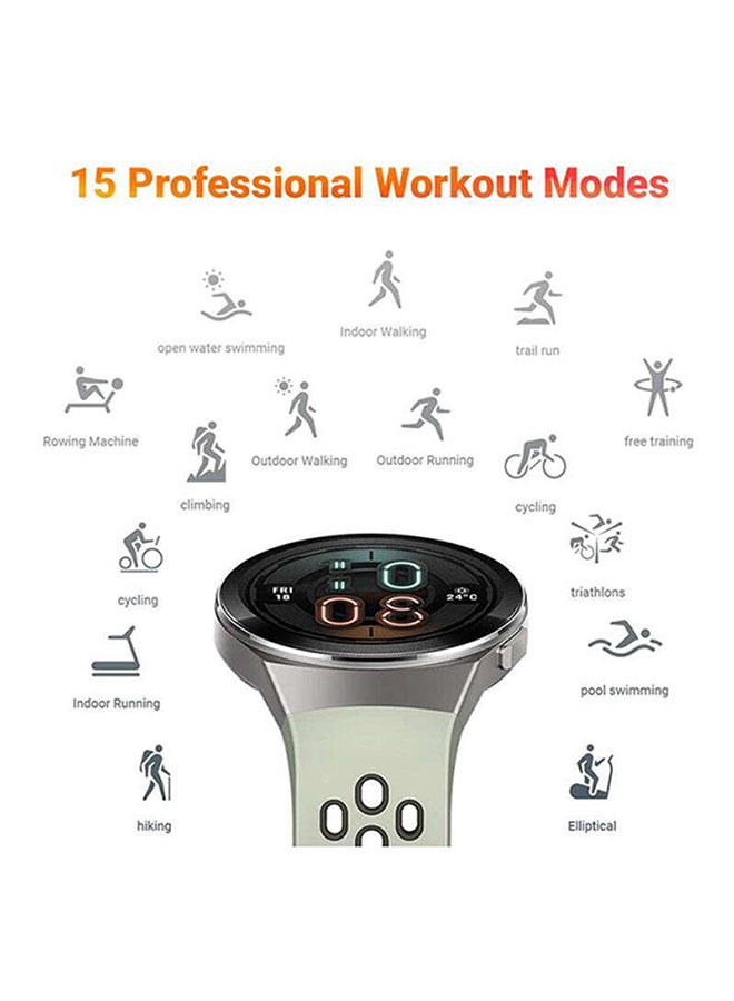GT2e Watch With Sports Bluetooth In-Ear Headphones Mint Green