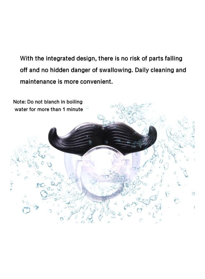 Mustache Designed Silicone Pacifier (Newborn) - Image 3