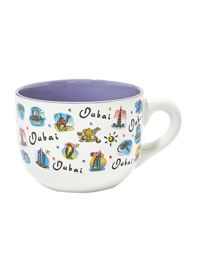 Al Jaber - Dubai Printed Coffee Mug White Standard - Image 1