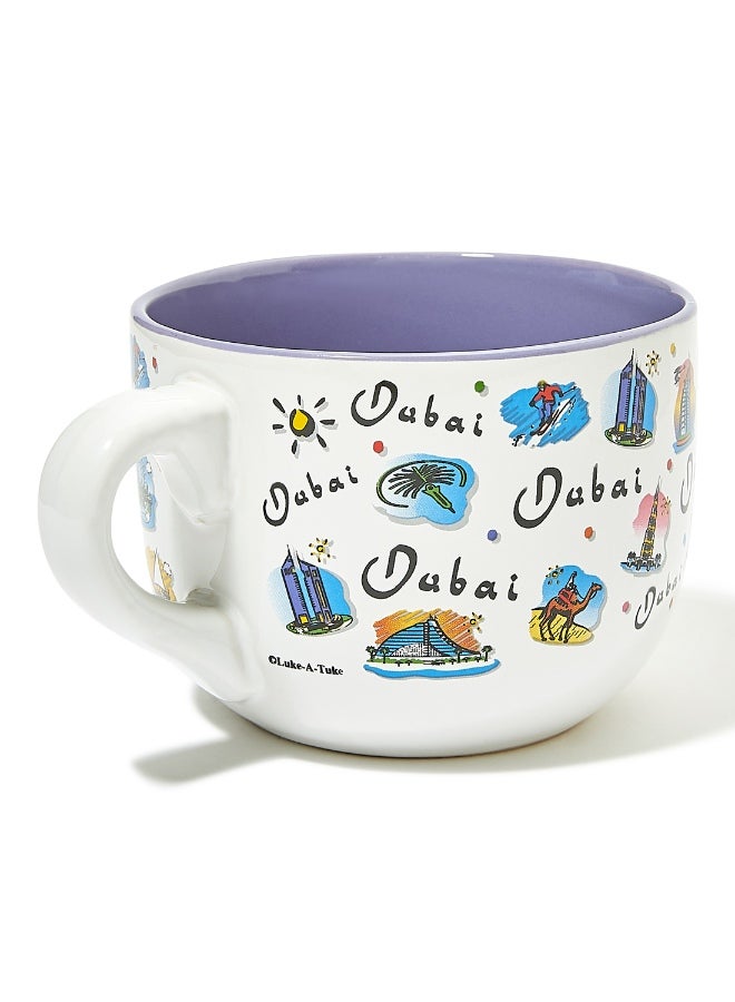 Al Jaber - Dubai Printed Coffee Mug White Standard - Image 1