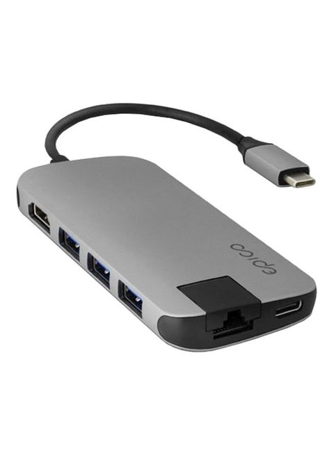 Multiport USB Hub Space Grey