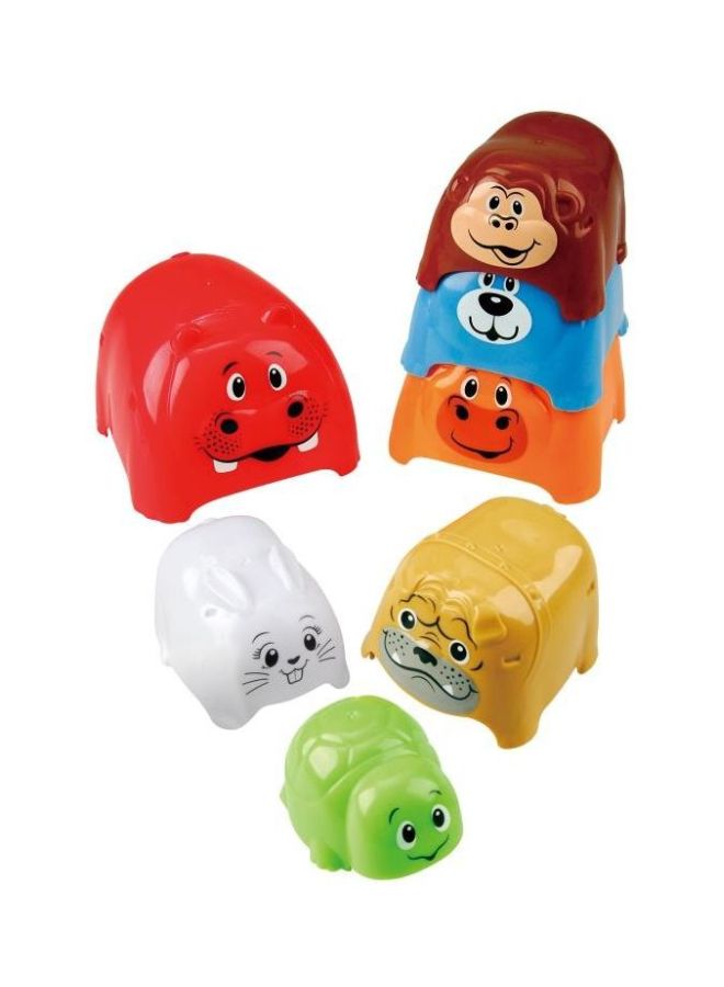 PLAYGO 7-Piece Animal Party Stacker Set 2372  - Image 1