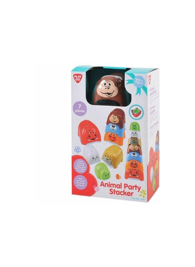 PLAYGO 7-Piece Animal Party Stacker Set 2372  - Image 2