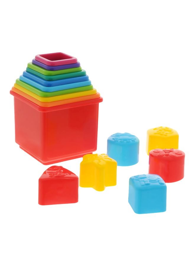 PLAYGO 16-Piece Sea Animals Stacking Blocks 2384  - Image 1