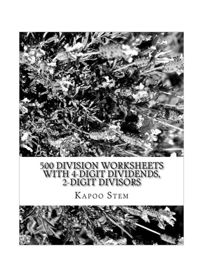 500 Division Worksheets With 4-Digit Dividends, 2-Digit Divisors paperback english - 08 Apr 2015 