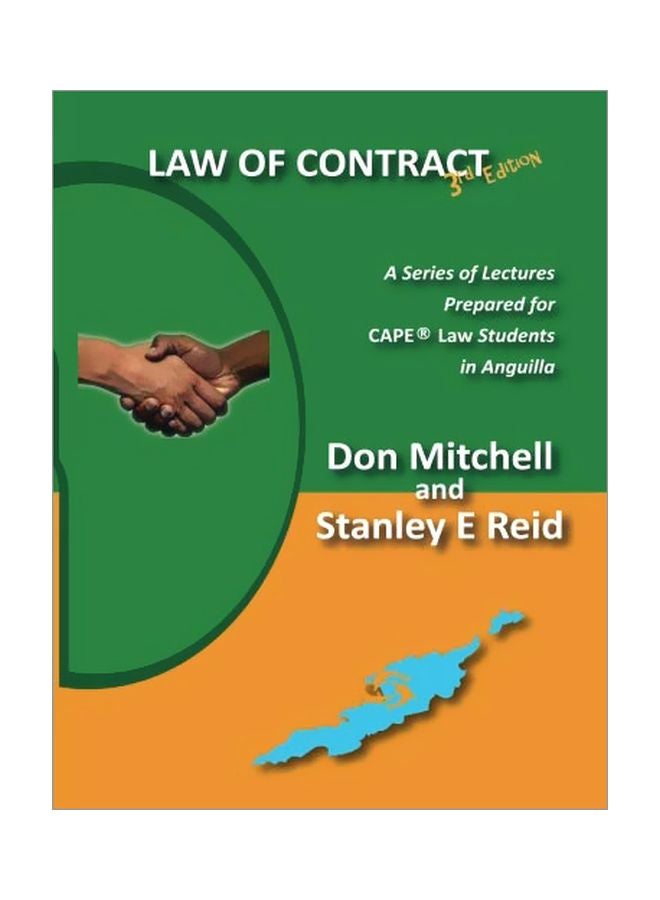 Law Of Contract: A Series Of Lectures Prepared For Cape Law Students In Anguilla paperback english - 01 Oct 2018 