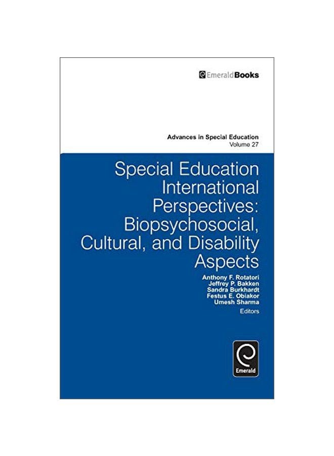 Special Education International Perspectives: Biopsychosocial, Cultural, And Disability Aspects hardcover english - 18 Jul 2014 