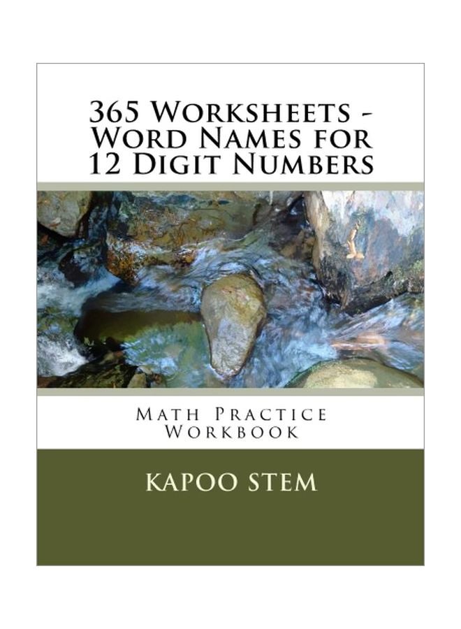 null - 365 Worksheets Word Names For 12 Digit Numbers: Math Practice Workbook paperback english - 11 May 2015 - Image 1