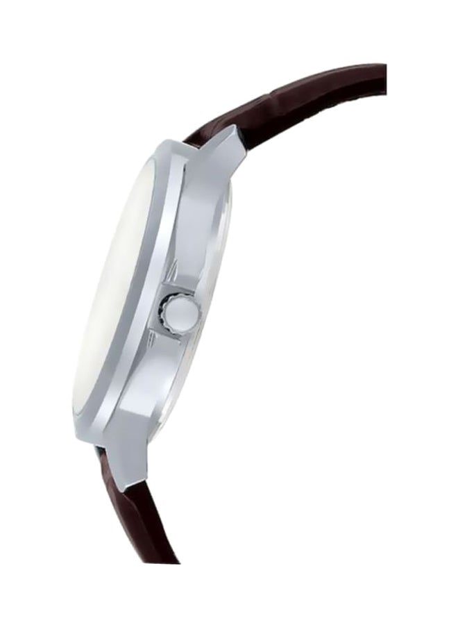 كاسيو ساعة يد إنتايسر بعقارب طراز MTP-V300L-7AUDF - 42 مم - بني للرجال - Image 4