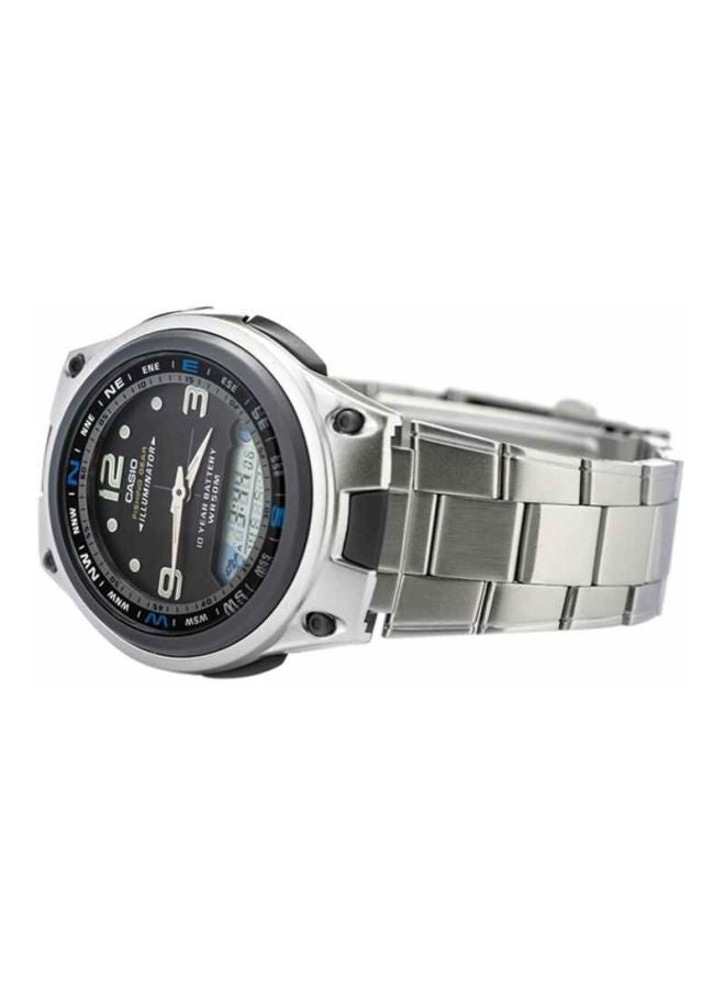 CASIO Men's Youth Analog & Digital Watch AW-82D-1A - 40 mm - Silver - Image 4