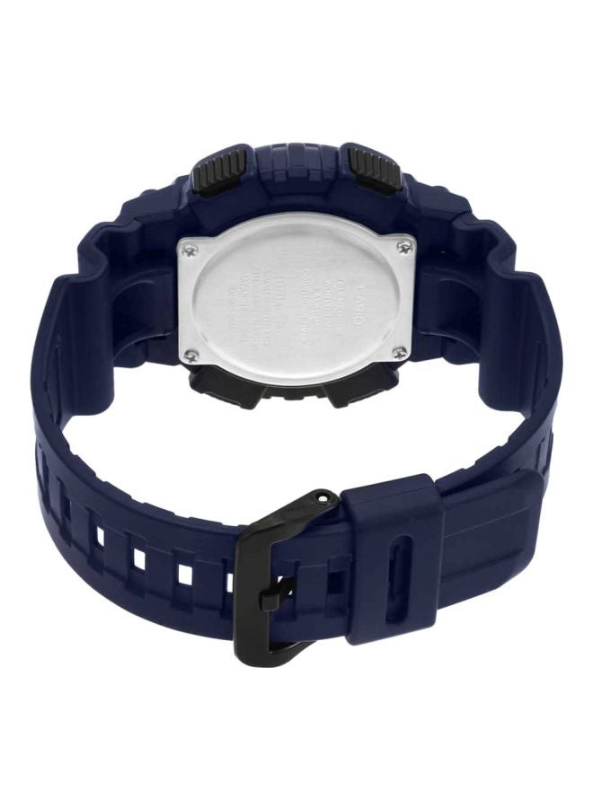 كاسيو ساعة تيليميمو 30 رقمية وبعقارب طراز AEQ-110W-2A - قياس 47 مم - لون كحلي للرجال - Image 2