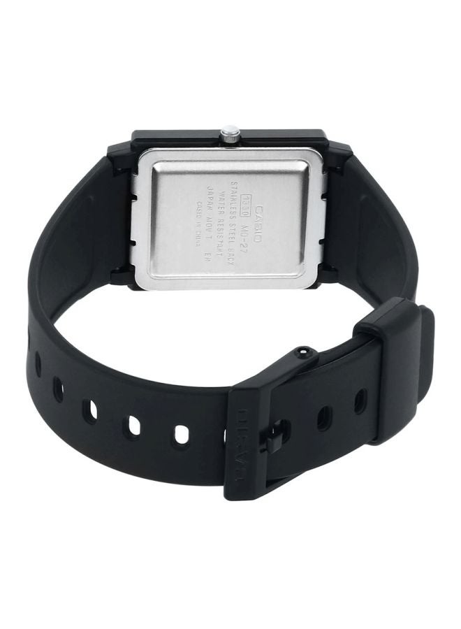 كاسيو ساعة يد شبابية بعقارب طراز MQ-27-7EDF - 27 مم - أسود للرجال - Image 2