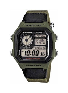 CASIO Men's Youth Digital Watch AE-1200WHB-3B - 39 mm - Green/Black  - Image 1