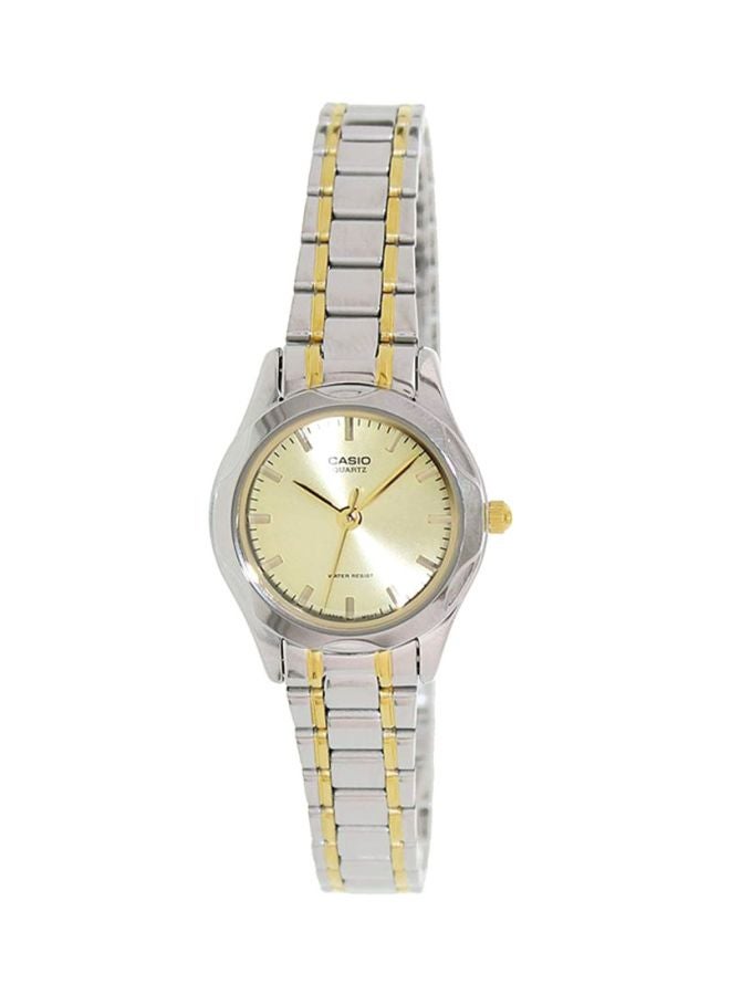 CASIO - Women's Water Resistant Analog Watch LTP-1275SG-9ADF - 26 mm - Silver/Gold - Image 1