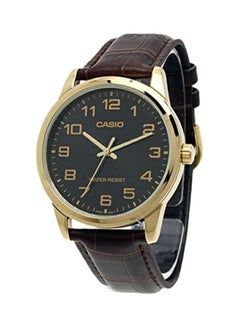 Men's Water Resistant Analog Watch MTP-V001GL-1BUDF (CN) - 38 mm - Brown