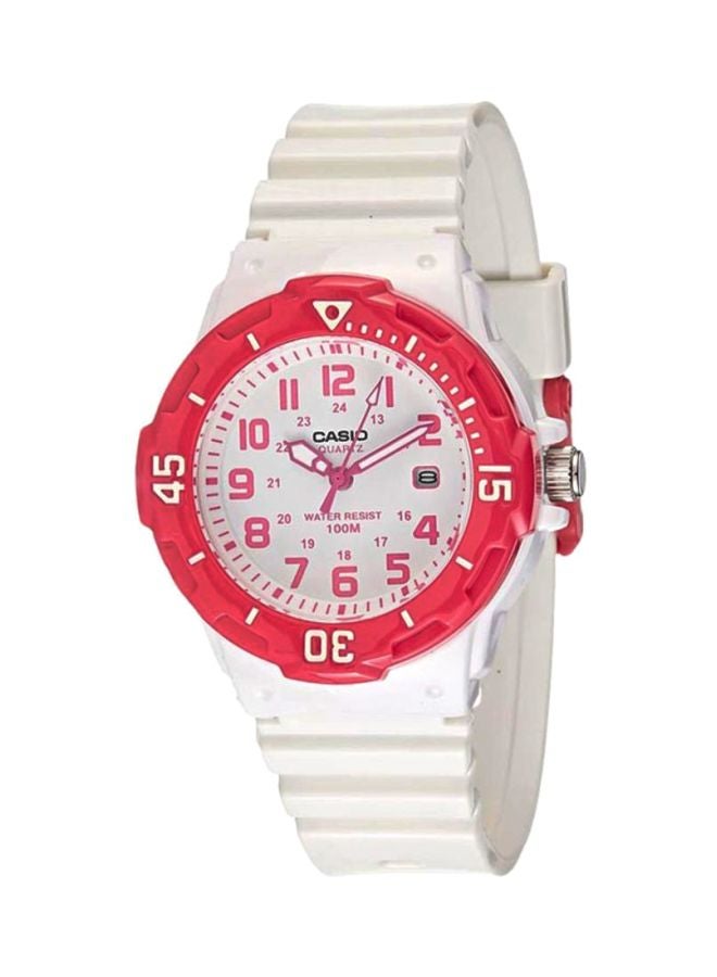 كاسيو ساعة يد رياضية بعقارب طراز LRW200H-4BV - مقاس 34 مم - لون أبيض للنساء - Image 1