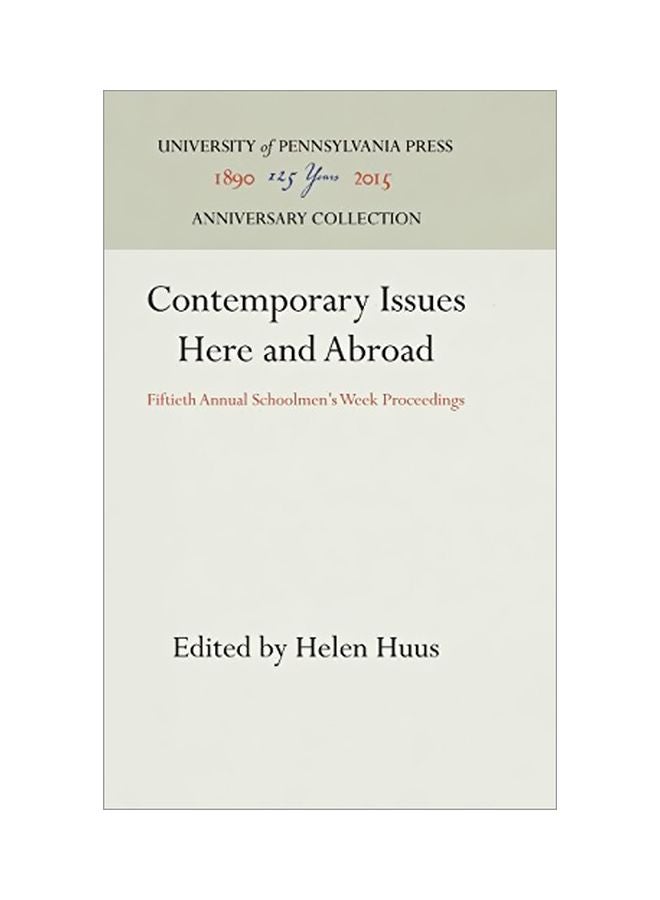 null - Contemporary Issues Here And Abroad: Fiftieth Annual Schoolmen's Week Proceedings hardcover english - 28 Feb 2017 - Image 1
