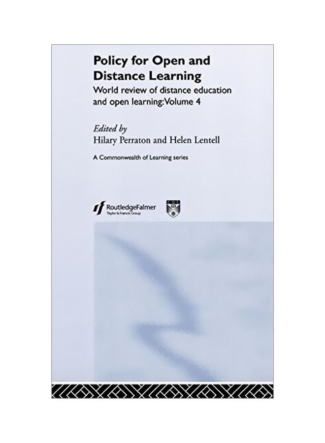 Policy For Open And Distance Learning: World Review Of Distance Education And Open Learning Volume 4 hardcover english - 01 Jan 2004 