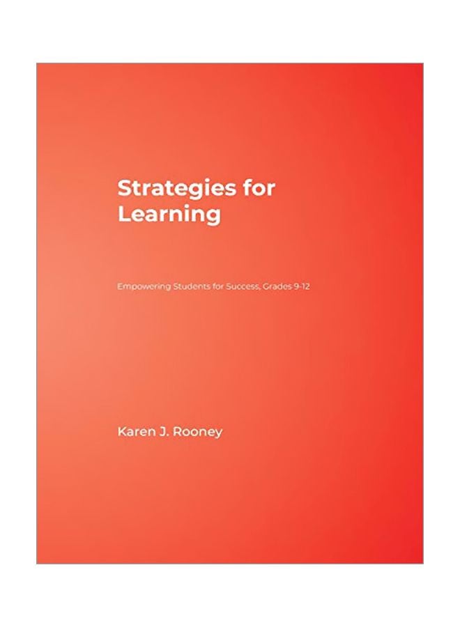 Strategies For Learning: Empowering Students For Success, Grades 9-12 paperback english - 22 Dec 2009 
