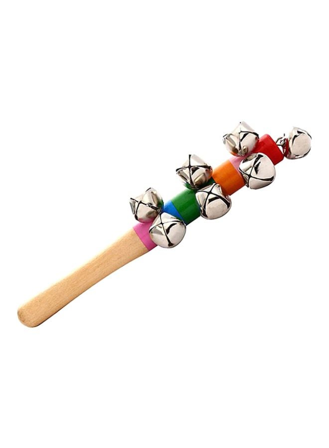 Wooden Rhythm Bell Rattle Toy