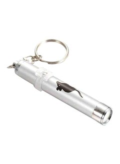 Beauenty Cat Stick Laser Pointer Pen With Keychain Silver  - Image 1
