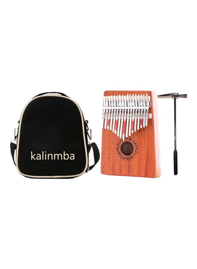 Beauenty 17 Key Kalimba With Mahogany Portable Thumb Piano And Bag  - Image 1