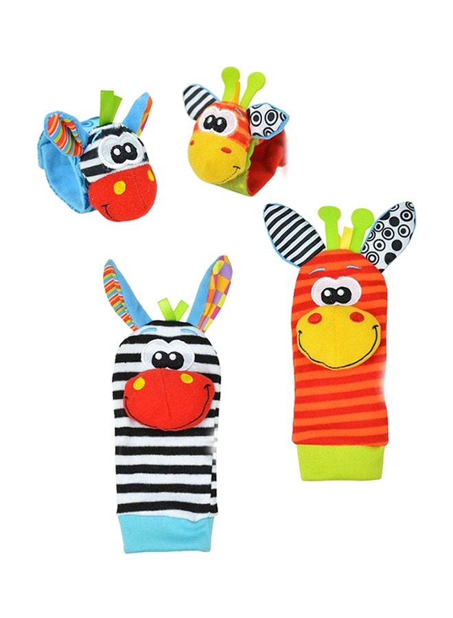 Beauenty 4-Piece Animal Design Wrist Strap Set With Socks - Image 1