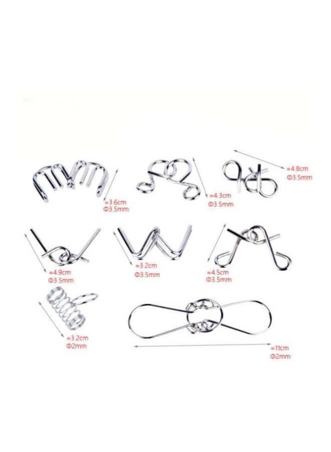 Beauenty 8-Piece Metal Wire Puzzle Set - Image 2