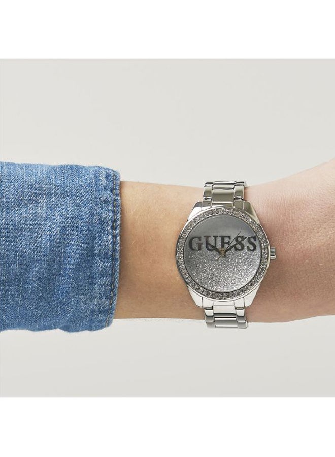 جس ساعة يد بعقارب ومرصعة بالأحجار، طراز W0987L1 women - Image 4